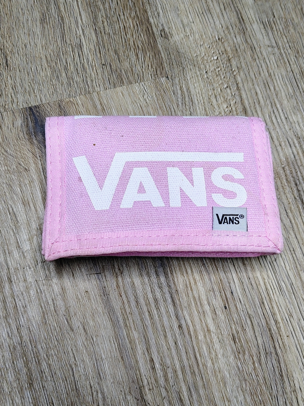 Vans Pink Canvas Trifold Wallet